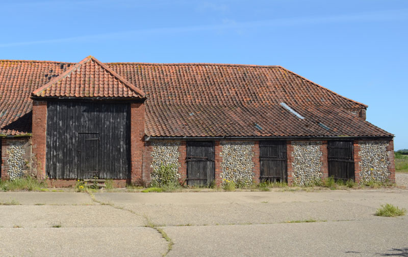 The original large door openings on this barn conversion have been retained...
