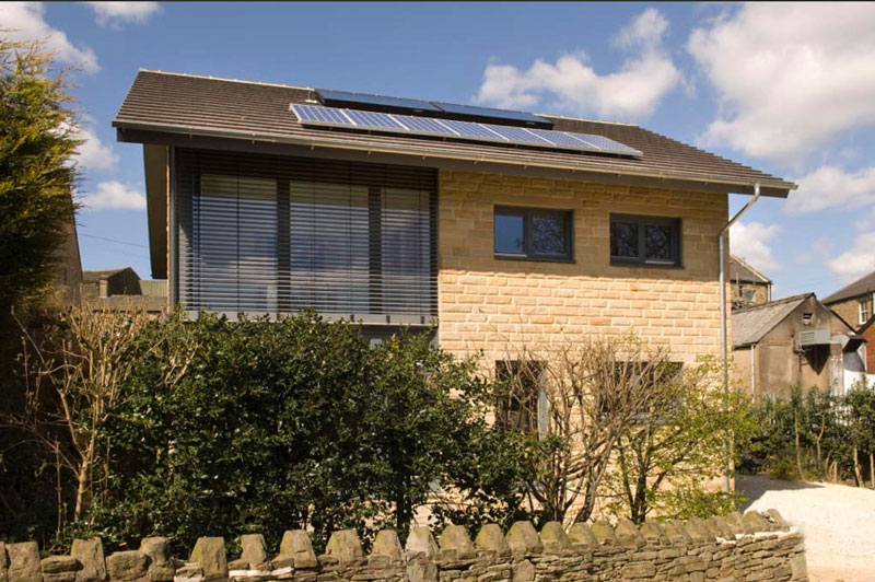 Denby Dale Passivhaus the UK's first cavity wall Passivhaus courtesy of Green Building Store