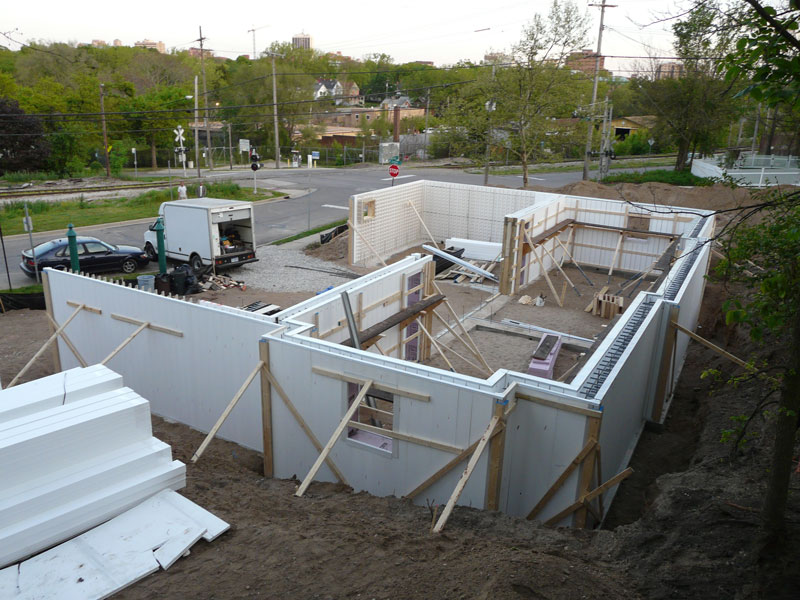 Insulated concrete formwork
