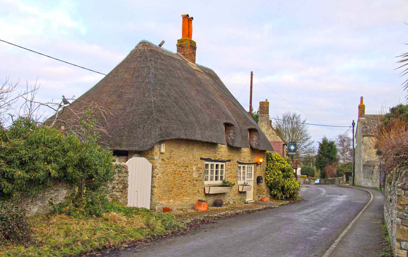 Thatch roof cottage