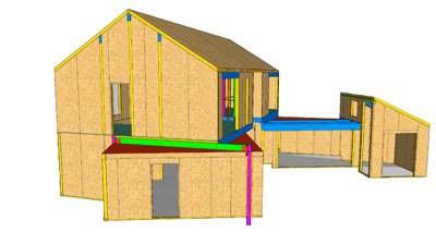 panel diagram for complete SIPs house